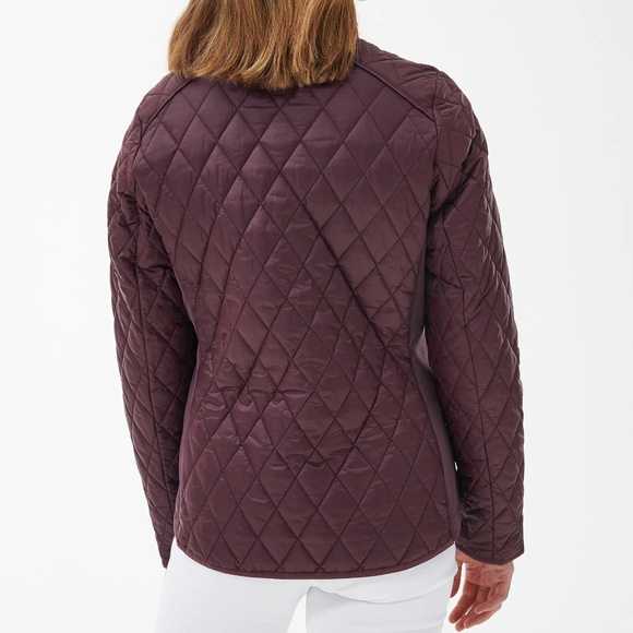 Barbour Yarrow Quilt Jacket  UK 14 / US 10 Black Cherry/ Renaissance Floral - Picture 9 of 11